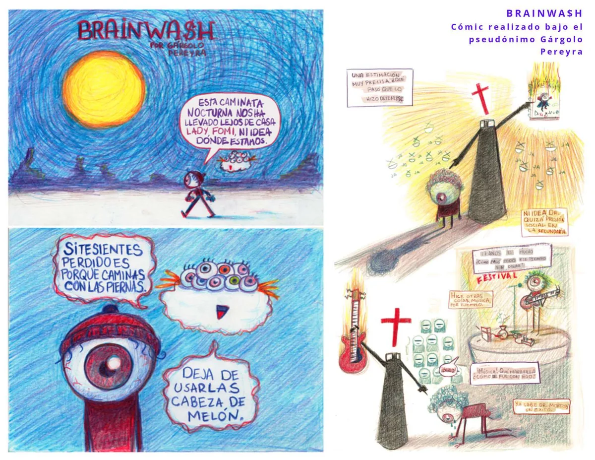 Páginas del cómic Brainwash